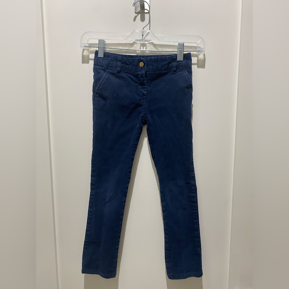 Navy Brooks Brothers Corduroy Pants. Snap button closure